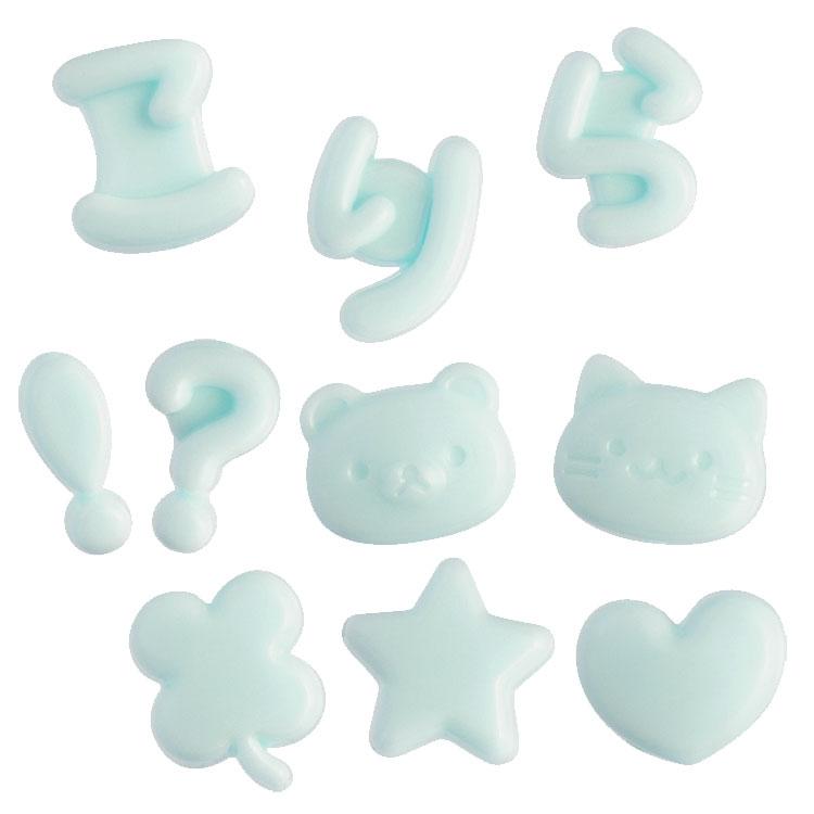 SAN-X | Character Select Coparts Custom Keychain Compatible Letter Parts 130 x W115 x D5mm (Mint)