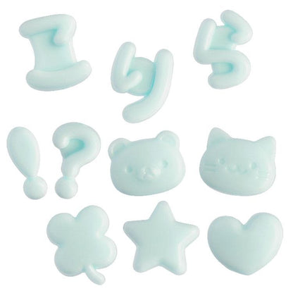 SAN-X | Character Select Coparts Custom Keychain Compatible Letter Parts 130 x W115 x D5mm (Mint)