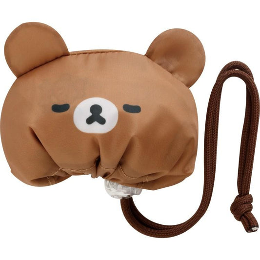 SAN-X | Rilakkuma Chairoikoguma Ecoron Shirokuma Pink Eco Bag 575 x 370 mm (Rolled up for storage No folding required)