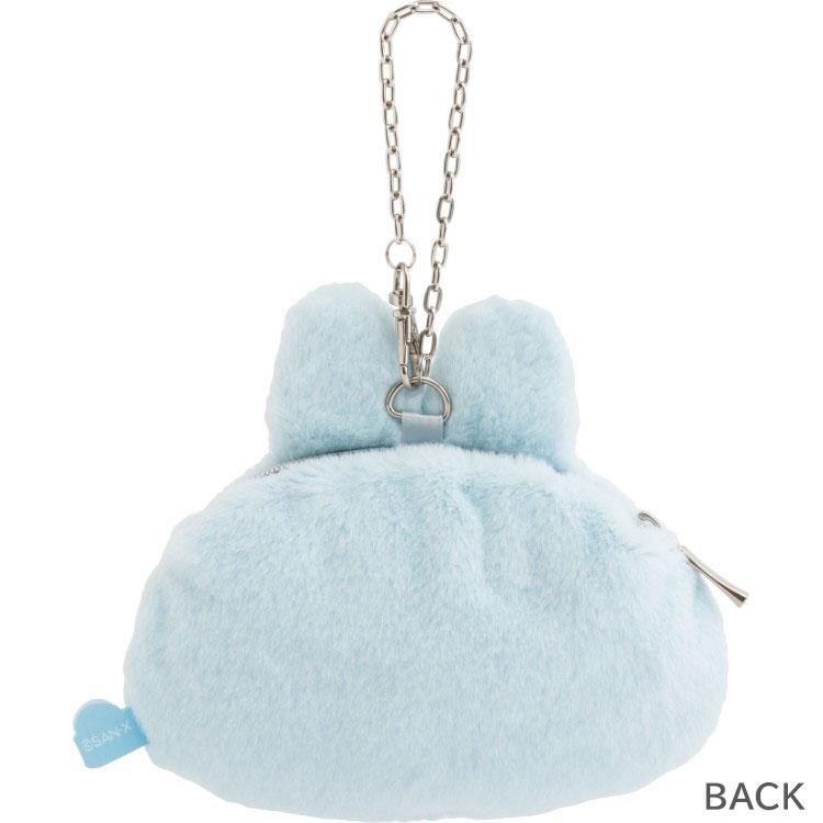 SAN-X | Yorisoi Pokanto Mini Pouch Blue Coin Purse Keychain 130 x 145 x 40 mm (Pokantotan Pokanto Simple Theme)