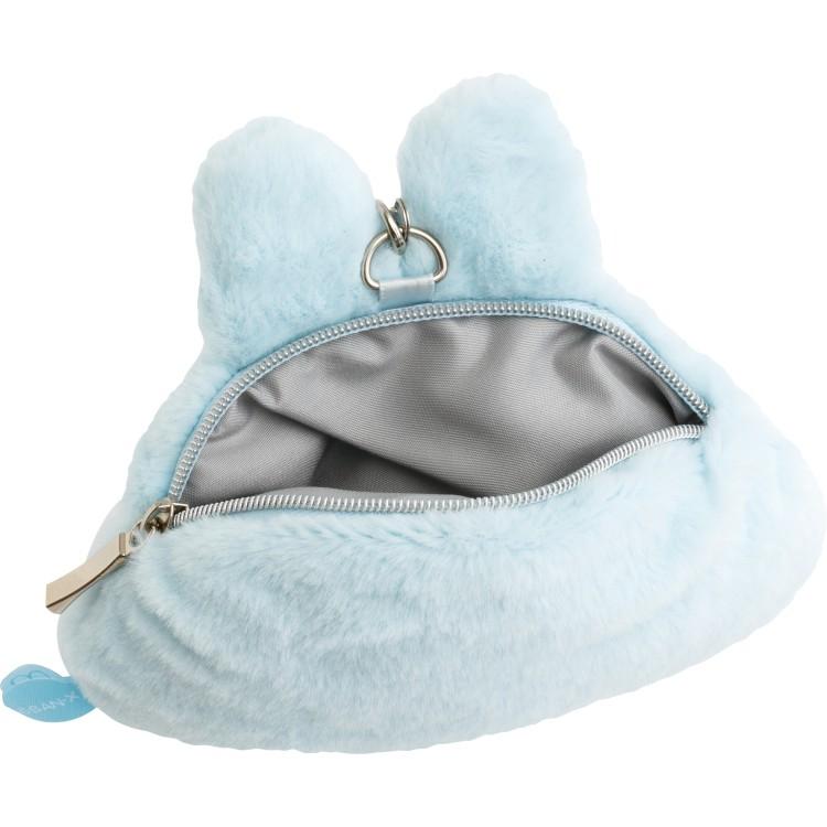 SAN-X | Yorisoi Pokanto Mini Pouch Blue Coin Purse Keychain 130 x 145 x 40 mm (Pokantotan Pokanto Simple Theme)
