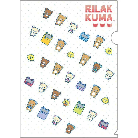 SAN-X | A4 Clear File Folder Document Folder 310×220mm (Rilakkuma Gaming)