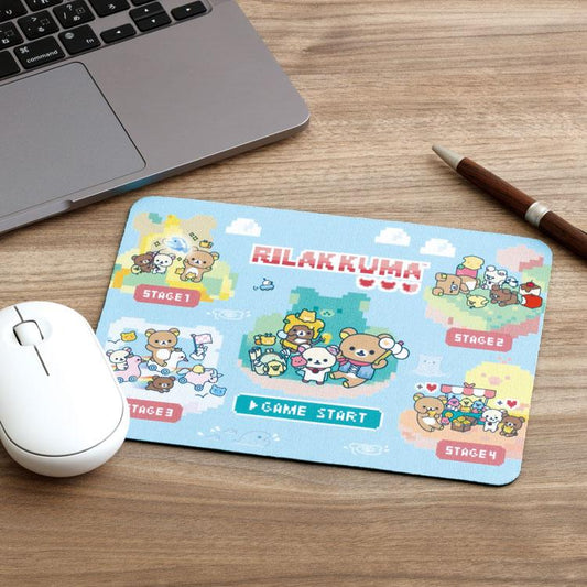 SAN-X | Mouse Pad 150×200mm (Rilakkuma Gaming - Game Start)