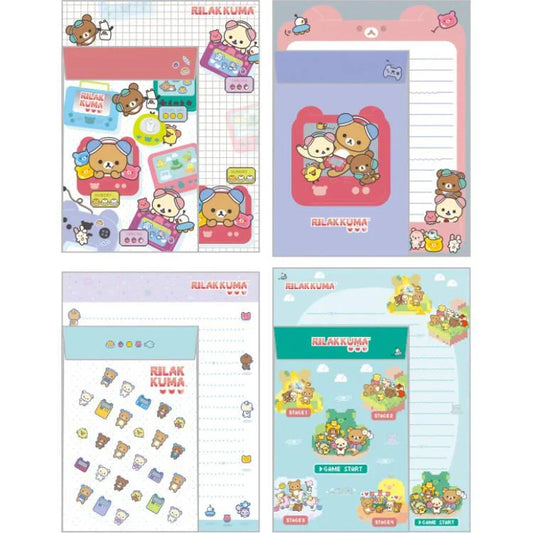 SAN-X | Letter Writing Set 190×142mm (Rilakkuma Gaming)