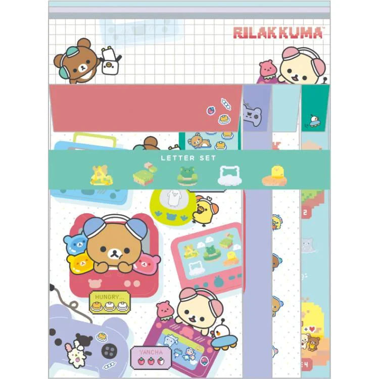 SAN-X | Letter Writing Set 190×142mm (Rilakkuma Gaming)