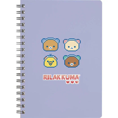 【Made in Japan】SAN-X | B6 Spiral Notebook 148×105mm (Rilakkuma Gaming)