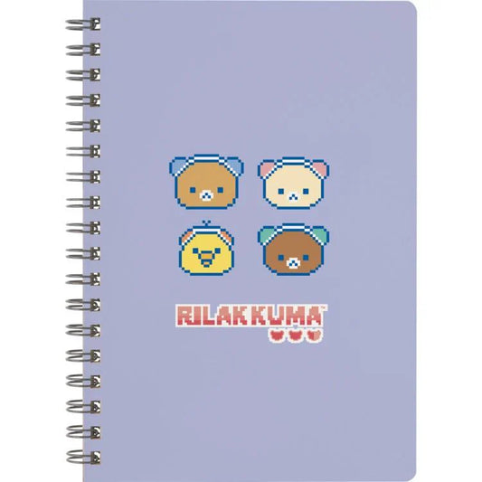 【Made in Japan】SAN-X | B6 Spiral Notebook 148×105mm (Rilakkuma Gaming)