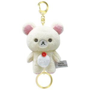 SAN X | Korilakkuma Fluffy Reel Attached Mascot Plush Keychain Bag Charm H110×W80×D55mm
