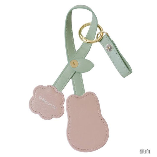 MIFFY | Mascot Carabiner Smart Keychain 40×282mm (Flower Green Pink)