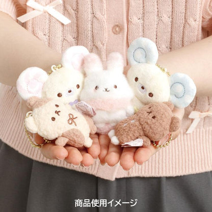 SAN X | Sugercocomuu Cokkie Bears Cocoa Mini Plush Cleaner Keychain 70 x 50 x 30 mm (Lolli and Pop’s Candy Day)