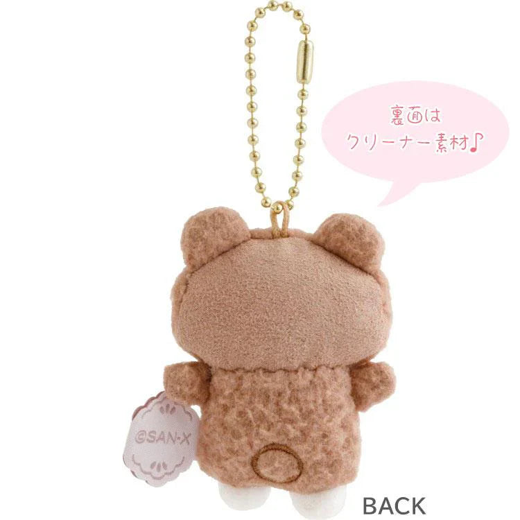 SAN X | Sugercocomuu Cokkie Bears Cocoa Mini Plush Cleaner Keychain 70 x 50 x 30 mm (Lolli and Pop’s Candy Day)