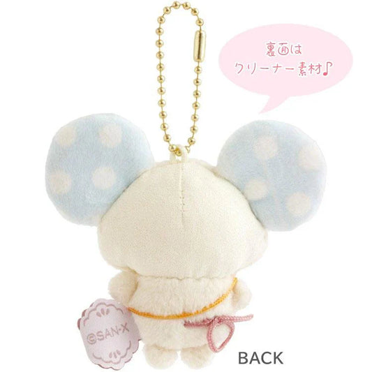 SAN X | Sugercocomuu Chu Pop Candy Pop Mini Plush Cleaner Keychain 70 x 50 x 30 mm (Lolli and Pop’s Candy Day)