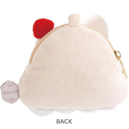 SAN X | Rorisu Plush Coin Case Keychain 85×105×35mm (Lolli and Pop’s Candy Day)