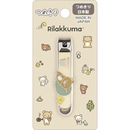 【Made in Japan】SAN-X | Rilakkuma Beige Nail Clipper 65×15×15mm (BASIC RILAKKUMA)