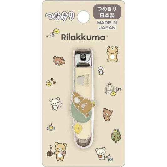 【Made in Japan】SAN-X | Rilakkuma Beige Nail Clipper 65×15×15mm (BASIC RILAKKUMA)