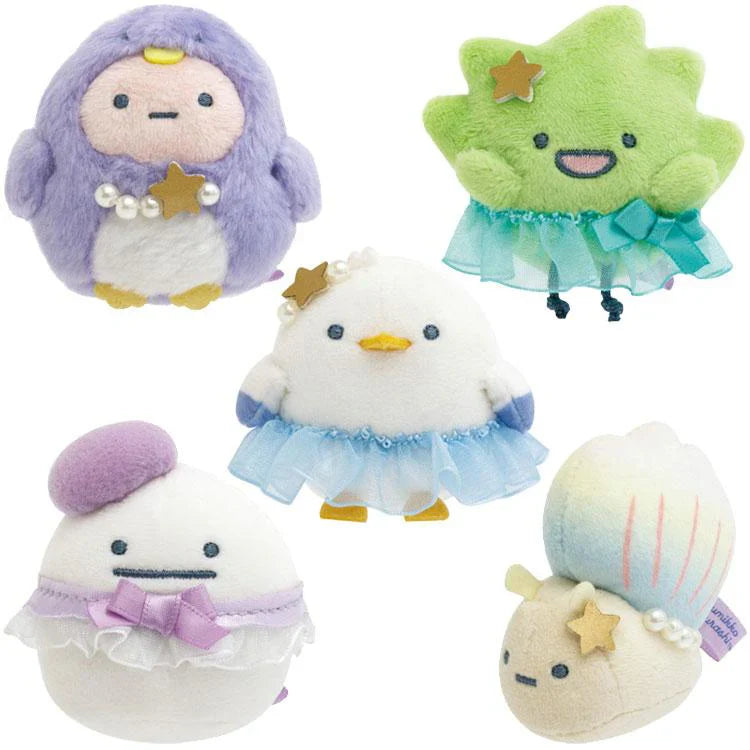 SAN X | Sumikko Gurashi mini Tenori Plush Doll Set 60×60×45mm (Penguin Lagoon)