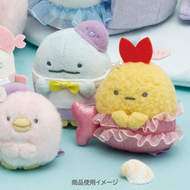 SAN X | Sumikko Gurashi Ebifurai no Shippo Tenori Plush Doll 65×45×40mm (Penguin Lagoon)