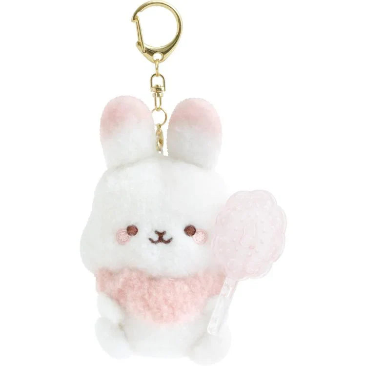 SAN X | Sugarcocomuu Burasage Mascot Strap Plush Keychain 105×95×35mm (Lolli and Pop’s Candy Day)