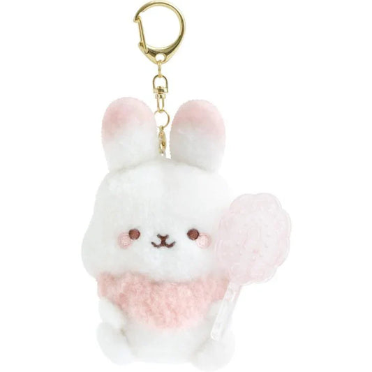 SAN X | Sugarcocomuu Burasage Mascot Strap Plush Keychain 105×95×35mm (Lolli and Pop’s Candy Day)