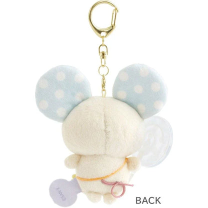 SAN X | Sugarcocomuu Chu Pop Candy Burasage Mascot Strap Plush Keychain 105×95×35mm (Lolli and Pop’s Candy Day)