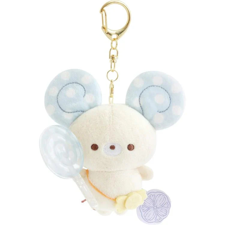 SAN X | Sugarcocomuu Chu Pop Candy Burasage Mascot Strap Plush Keychain 105×95×35mm (Lolli and Pop’s Candy Day)