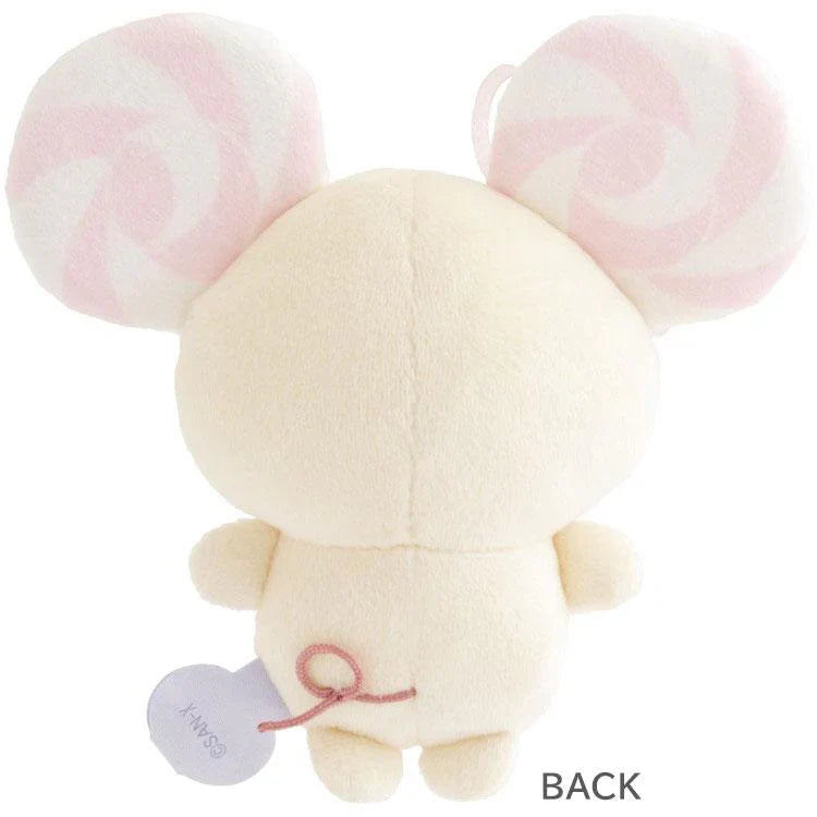 SAN X | Sugarcocomuu Chu Pop Candy Lolli Plush Toy 145×140×55mm (Lolli and Pop’s Candy Day)
