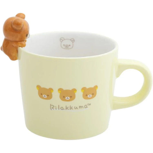 SAN X | Rilakkuma Mug with Mascot Nokkari Figure 120×120×105mm