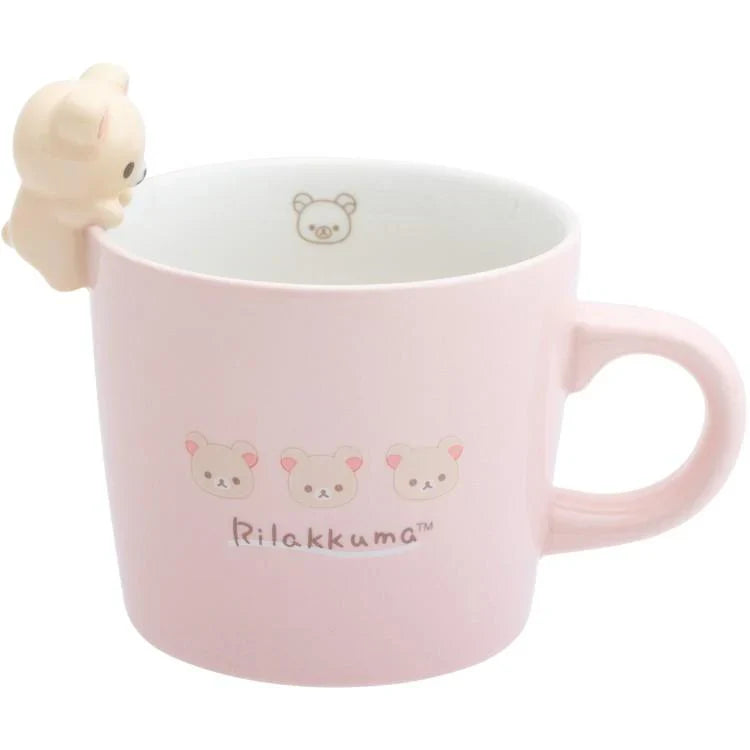 SAN X | Korilakkuma Mug with Mascot Nokkari Figure 120×120×105mm
