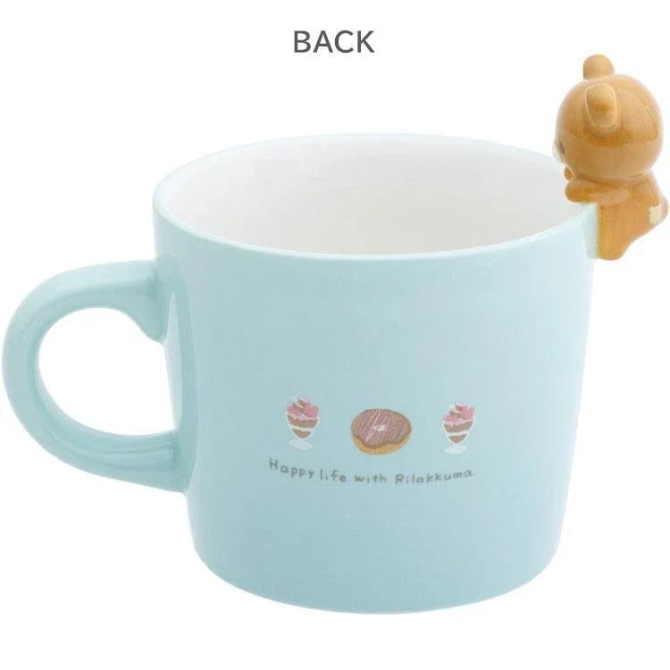 SAN X | Chairoikoguma Mug with Mascot Nokkari Figure 120×120×105mm