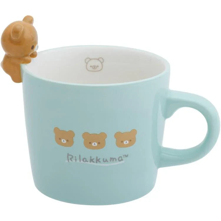 SAN X | Chairoikoguma Mug with Mascot Nokkari Figure 120×120×105mm