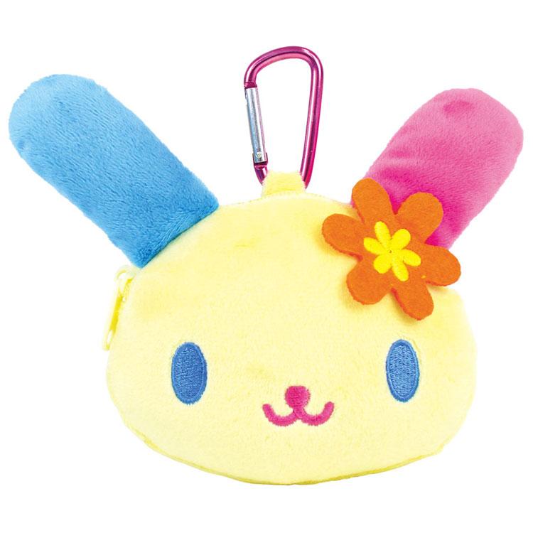SANRIO | Usahana Plush Zipper Mascot Mini Pouch with Carabiner 200×110×50mm