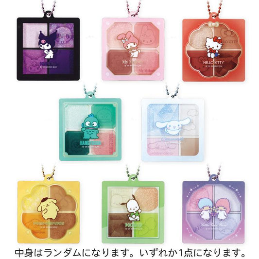 SANRIO | Secret Eyeshadow Style Acrylic Keychain Blind Box 56×50×5mm
