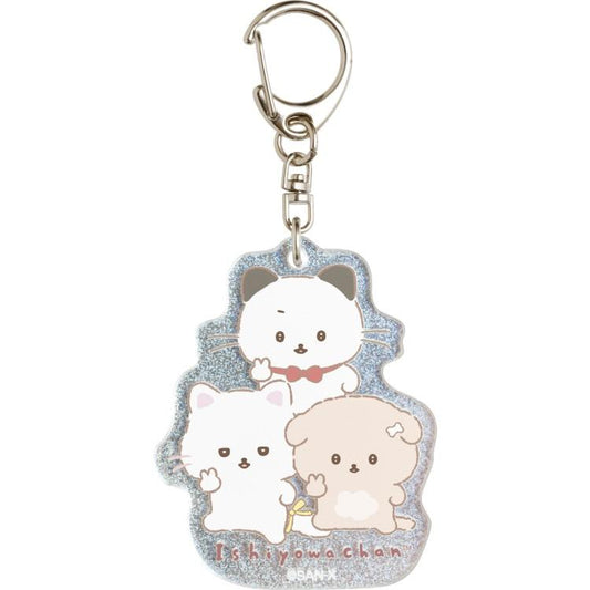 SAN-X | Junior-chan Staring Ver Acrylic Keychain 60×50×3mm (Junior Chan Appears)