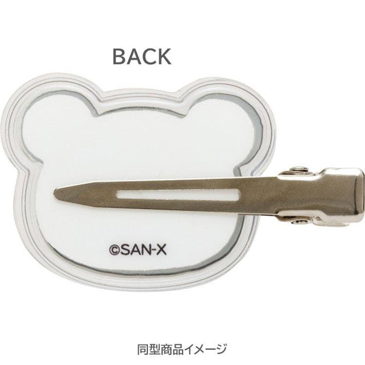 SAN-X | Rilakkuma Korilakkuma Acrylic Hair Clip Set Puffy 110×75mm