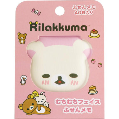 SAN-X | Rilakkuma Korilakkuma Neko Sticky Notes with Squishy Cover 50×60×10mm