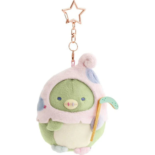 SAN-X | Sumikko Gurashi Penguin? Burasage Mascot Strap Keychain Bag Charm 75×65×60mm (Spooky Halloween)