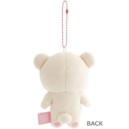 SAN-X | Rilakkuma Korilakkuma Mochimochi Hanging Plush Mascot Holder Plush Keychain Bag Charm 70×85×65mm