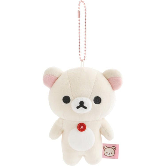 SAN-X | Rilakkuma Korilakkuma Mochimochi Hanging Plush Mascot Holder Plush Keychain Bag Charm 70×85×65mm