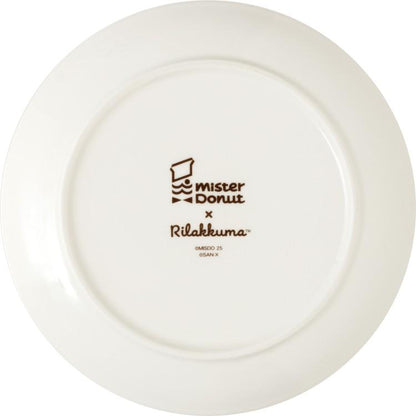SAN-X | Rilakkuma Ceramic Plate 200×200×23mm (Mister Donut Standing)