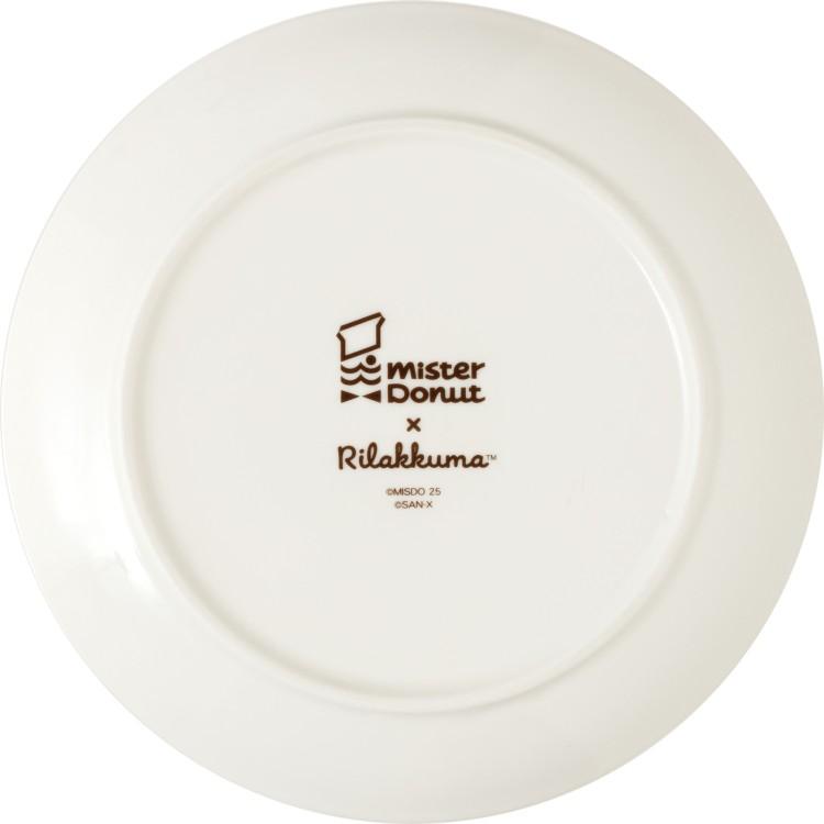 SAN-X | Rilakkuma Ceramic Plate 200×200×23mm (Mister Donut Standing)