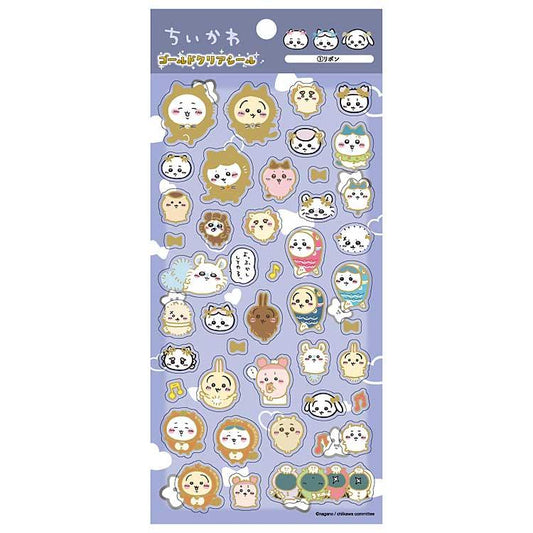 CHIIKAWA | Gold Clear Sticker 175×W90mm (Ribbon)