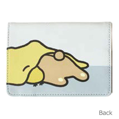 SAN-X | Kiiroitori & Rilakkuma Passport Cover Card Holder 100×141×10mm (Light Grey)