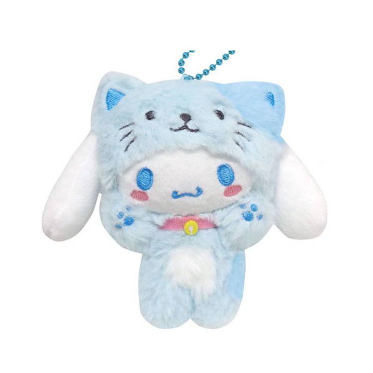 SANRIO | Cinnamoroll Mascot Holder Bag Charm Plush Keychain 115×85×72mm (Cheers Banzai Series)