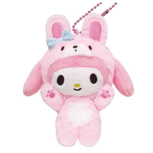 SANRIO | My Melody Mascot Holder Bag Charm Plush Keychain 115×85×72mm (Cheers Banzai Series)