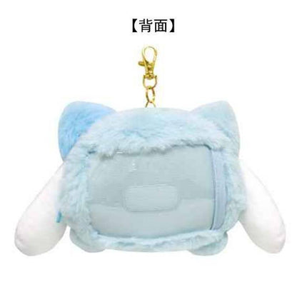 SANRIO | Cinnamoroll Face Pass Case with Reel 104×128×40mm (Cheers Banzai Series)