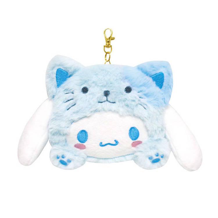 SANRIO | Cinnamoroll Face Pass Case with Reel 104×128×40mm (Cheers Banzai Series)