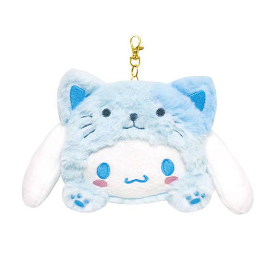 SANRIO | Cinnamoroll Face Pass Case with Reel 104×128×40mm (Cheers Banzai Series)