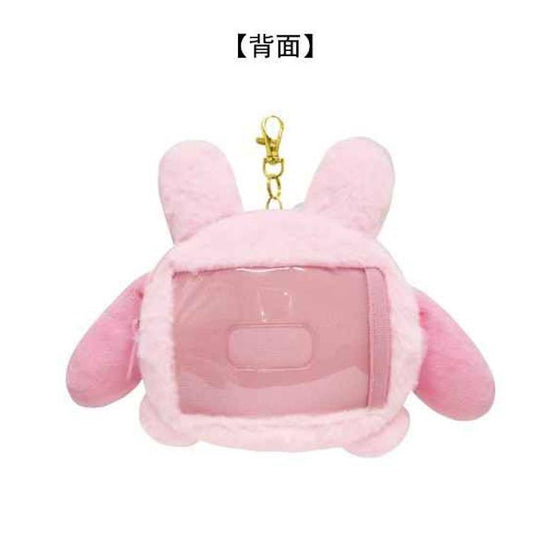 SANRIO | My Melody Face Pass Case with Reel 104×128×40mm (Cheers Banzai Series)