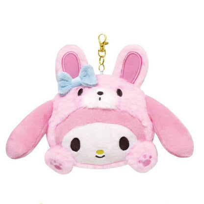 SANRIO | My Melody Face Pass Case with Reel 104×128×40mm (Cheers Banzai Series)