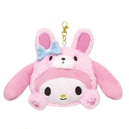 SANRIO | My Melody Face Pass Case with Reel 104×128×40mm (Cheers Banzai Series)